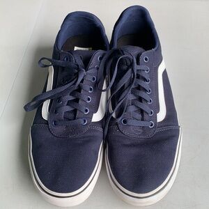 Vans Ward DX Sneakers Men’s Size 11.5 Navy Blue‎ Low Top Classic Skate Shoes